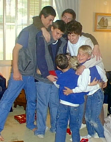 Some with her grandkids